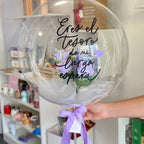 Globo Burbuja con Rosa