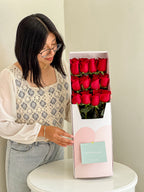 ‣ Caja de 12 Rosas ¨Desde mi corazón¨