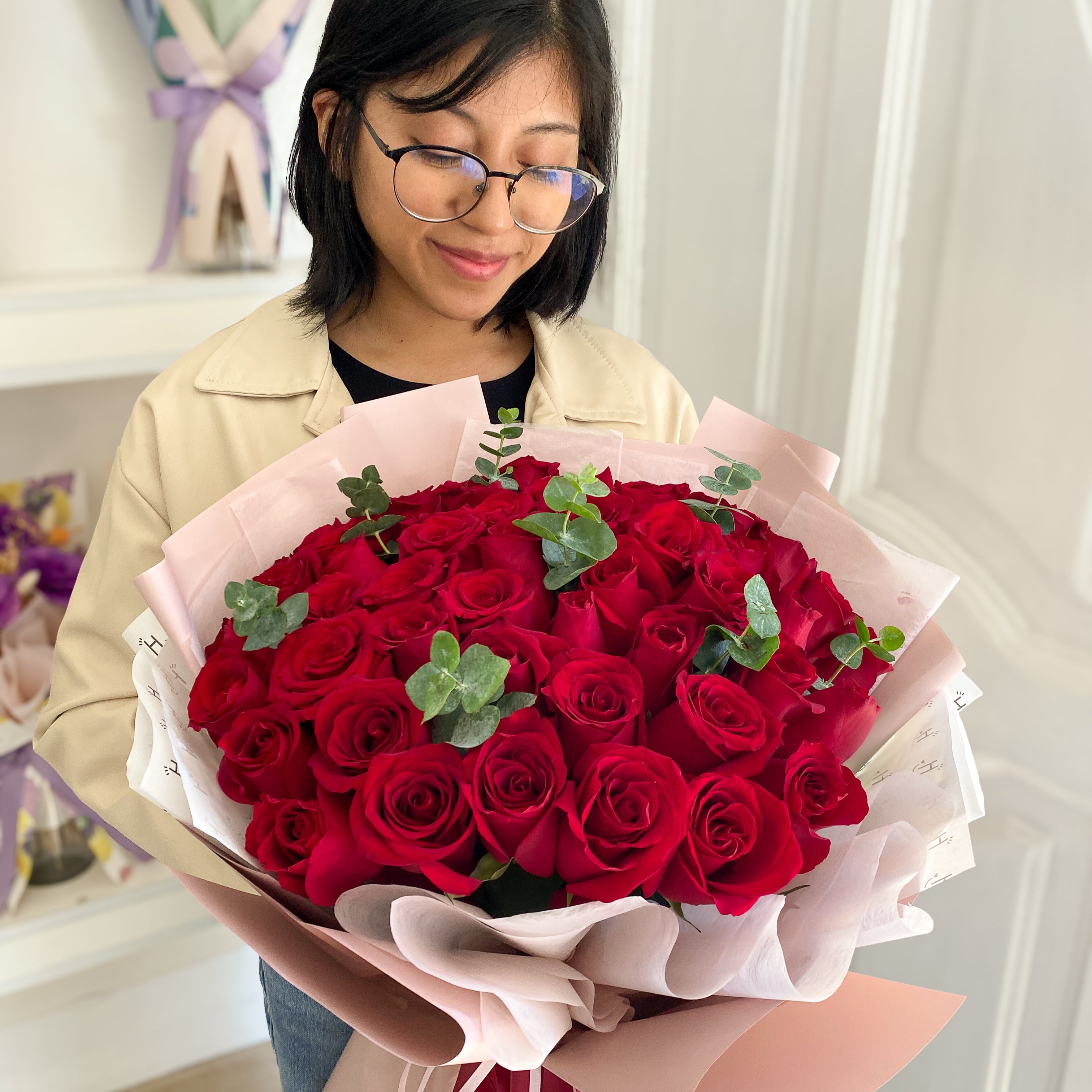 Mega Ramo  de 50 rosas