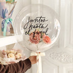 Globo Burbuja con Rosa