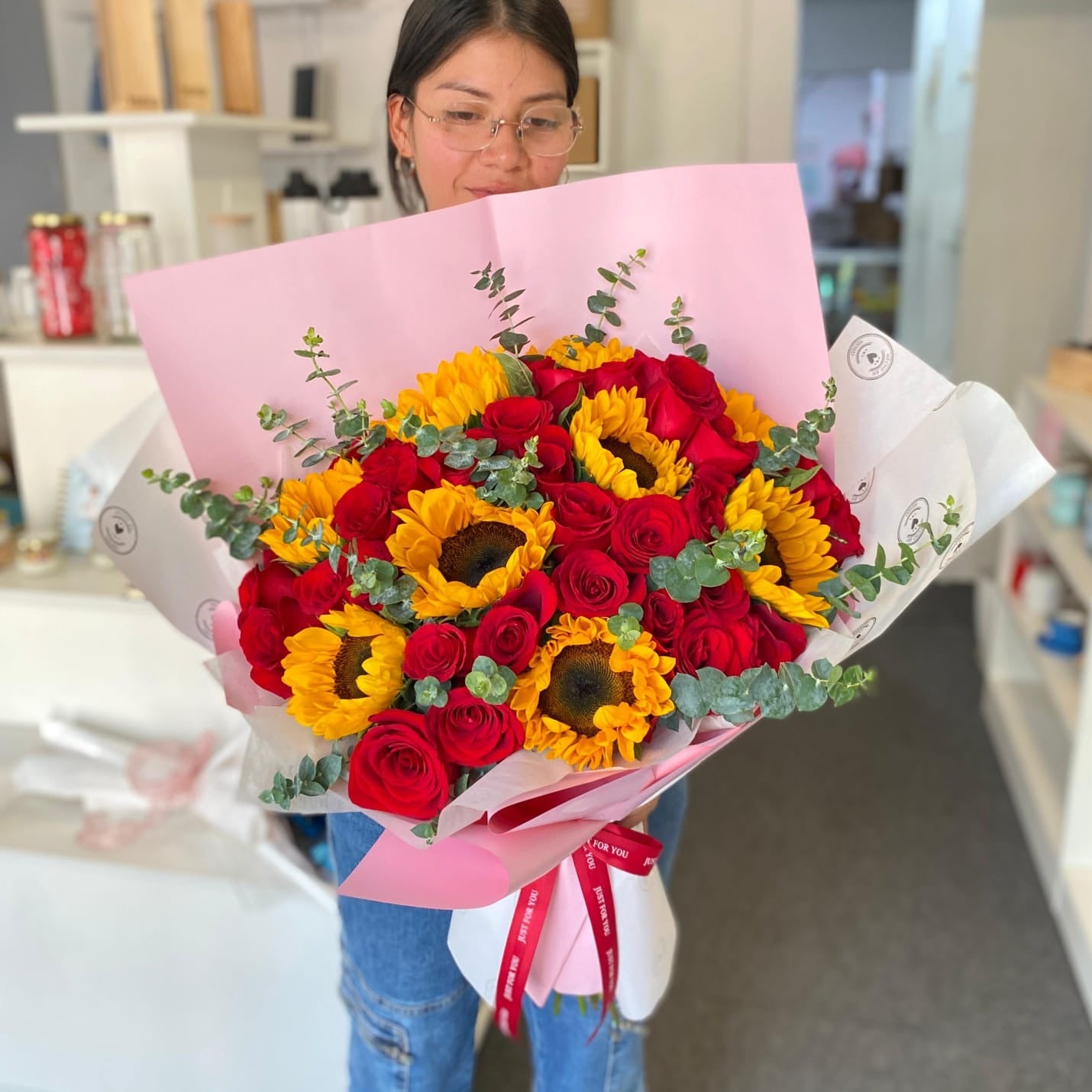 Mega Ramo de girasoles y rosas