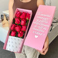 Caja de 10 rosas