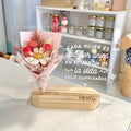 Placa Personalizada con Flores Secas